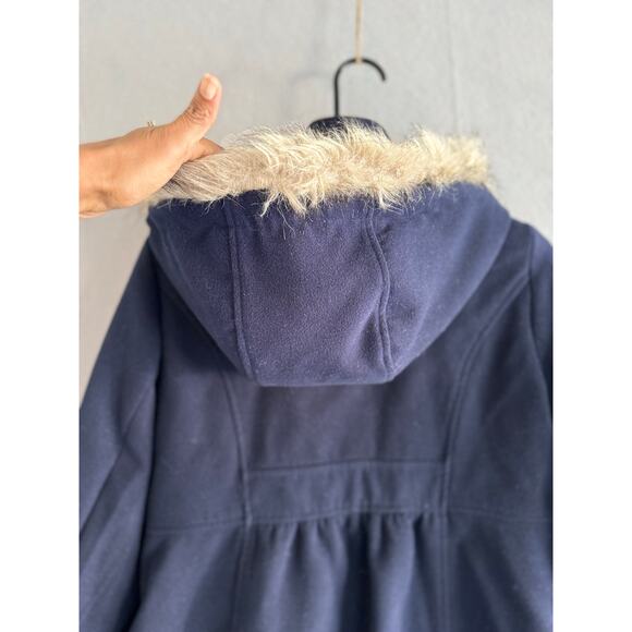 Maralyn & Me Navy Blue Pea Coat Women’s Size Large - Picture 8 of 11